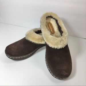 BareTraps Ellina 6M Mules brown stay dry system